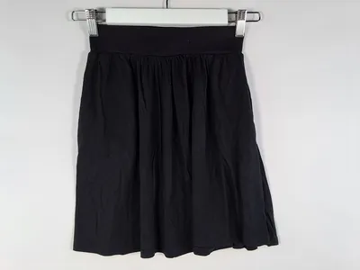 DEDICATED Damen A-Linienrock Schwarz Gr. S Midirock Lyocell Basic