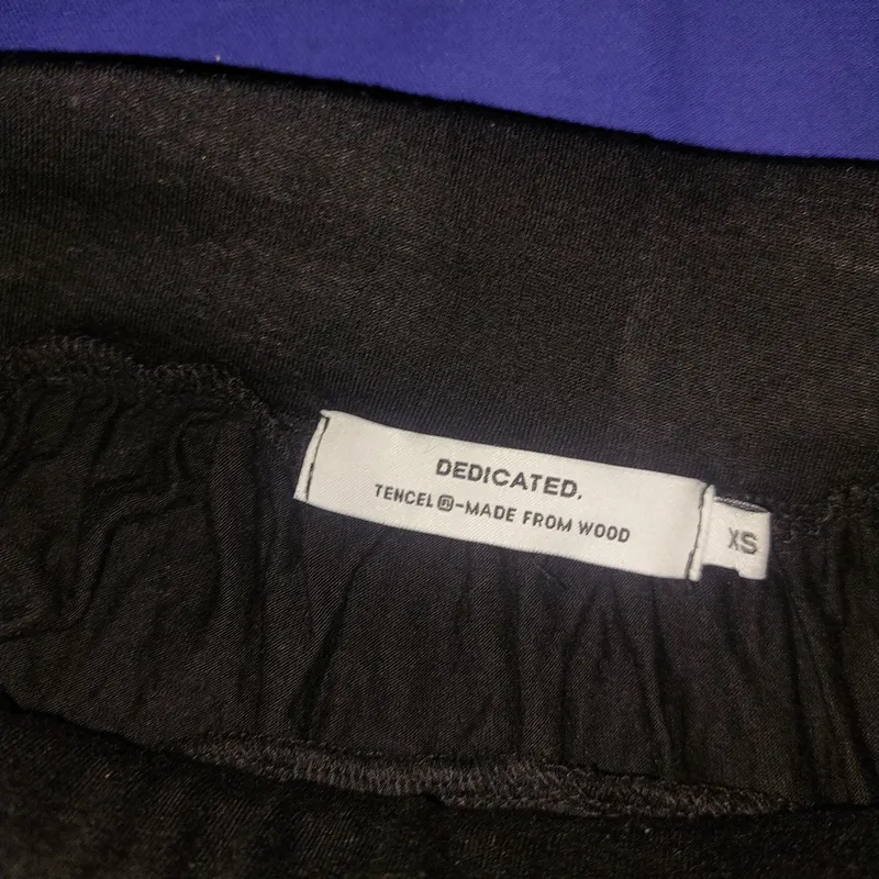 DEDICATED Damen A-Linienrock Schwarz Gr. S Midirock Lyocell Basic 3