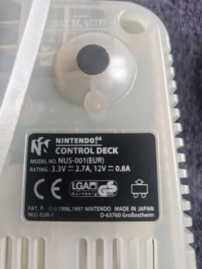 Nintendo 64 N64 Spielekonsole NUS-001(EUR) Transparent Grün Retro