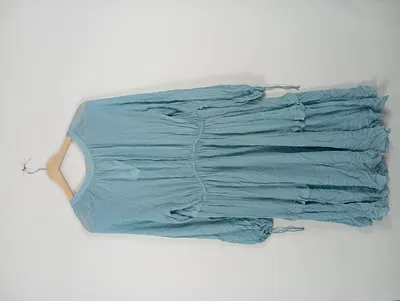 TARANKO Sommerkleid Damen Blau Gr. 38 M Bohemian Maxikleid Rüschen
