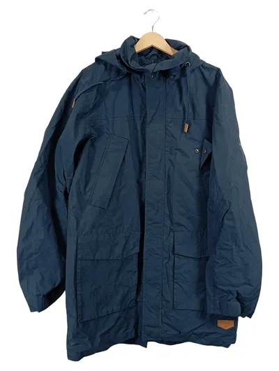 CRIVIT Herren Parka Outdoorjacke Gr. 54/XXL Blau Kapuze Urban