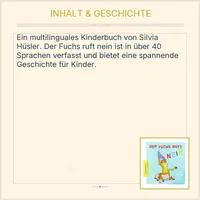 Der Fuchs ruft nein Silvia Hüsler Kinderbuch Multilingual über 40 Sprachen 3