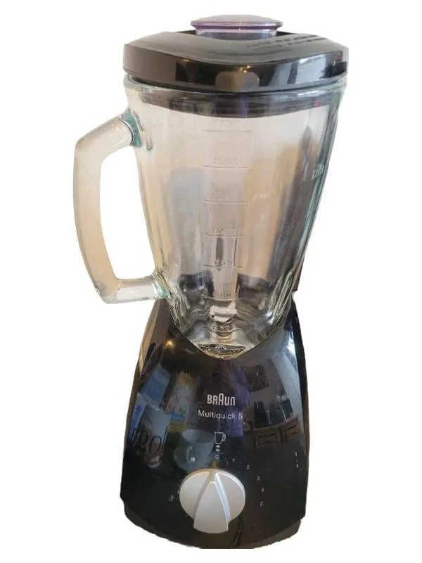 Braun Multiquick 5 Standmixer Mixer Typ 4184 Schwarz 525W Glas 1
