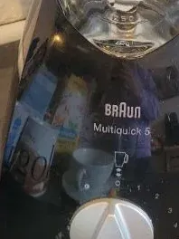 Braun Multiquick 5 Standmixer Mixer Typ 4184 Schwarz 525W Glas 8
