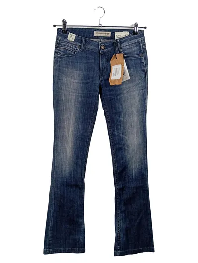 DRYKORN Damen Jeans Bootcut W26 Blau Casual Baumwolle
