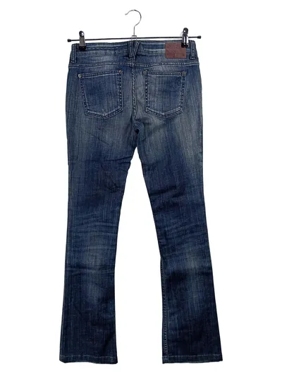 DRYKORN Damen Jeans Bootcut W26 Blau Casual Baumwolle