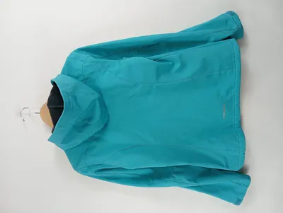Icepeak Softshelljacke Damen Gr. 36 S Türkis Kapuze Outdoor