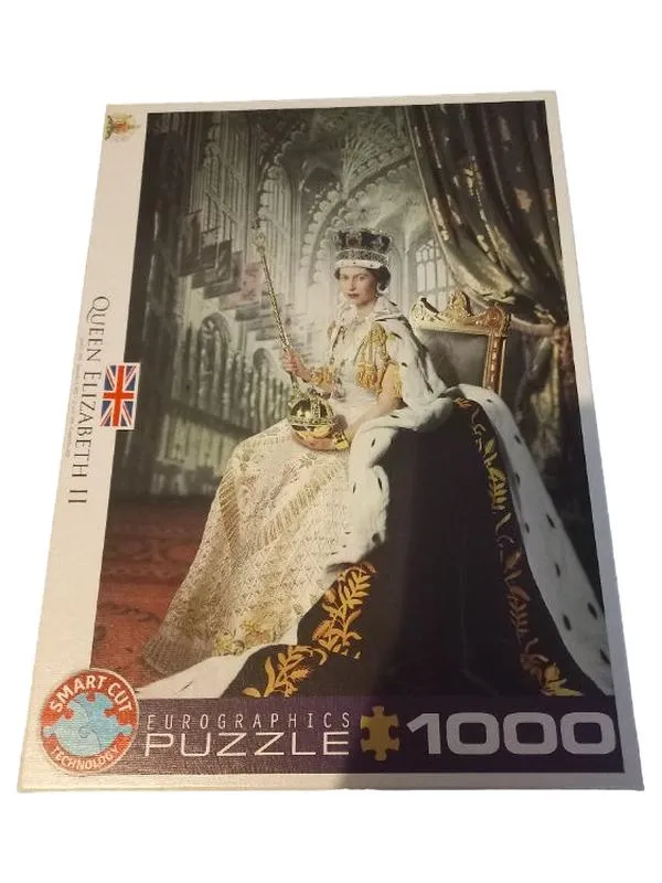 EuroGraphics Puzzle 1000 Teile Queen Elizabeth II Königin Smart Cut 4
