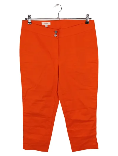 Laurèl Damen Stoffhose Gr. 42 W33 Orange Baumwolle Casual