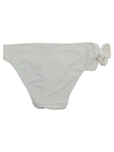 Hunkemöller Bikinihose Damen Weiß Gr. 34, XS mit seitlicher Schleife