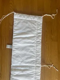 ALVI Nestchen für Babybett Weiß 166x28 cm 100% Baumwolle 2