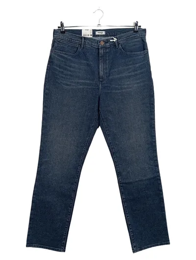 Wrangler Damen Jeans Straight Leg Blau W33/L32 Blue Pepper Stretch