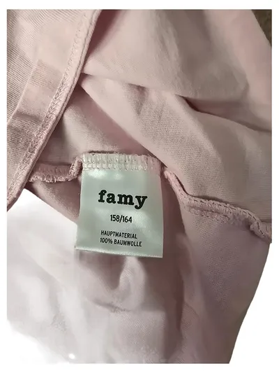 Famy Pullunder Rosa Gr. 158, 164 Kinder Kurzarm 100% Baumwolle