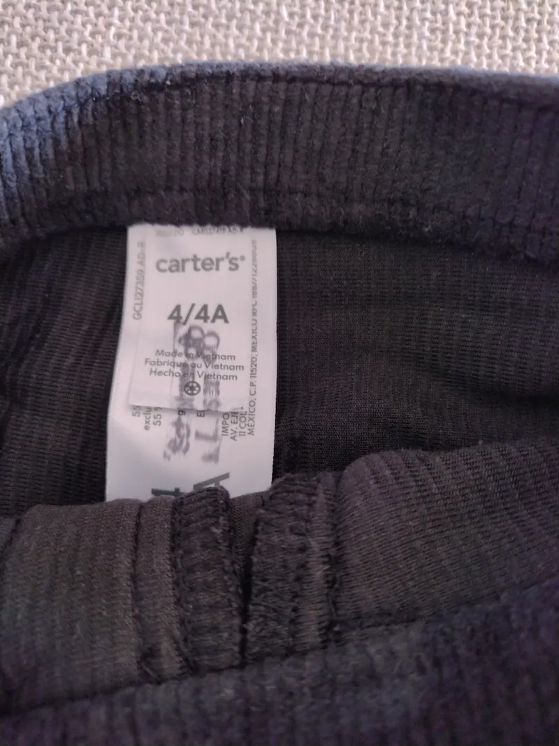 Carter's Kinder Mädchen Cordhose Schlaghose Schwarz Gr. 104 (4 Jahre) 3