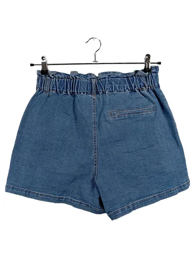 Nümph Damen Jeans Shorts Paperbag Blau Gr. 38 W29 M Casual