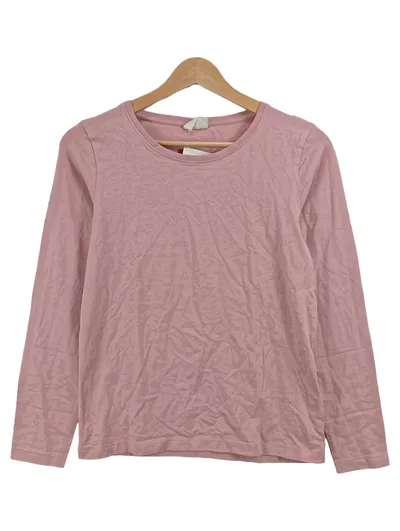 Famy Mädchen Langarmshirt Pullover Rosa Basic Gr. 158, 164 Baumwolle