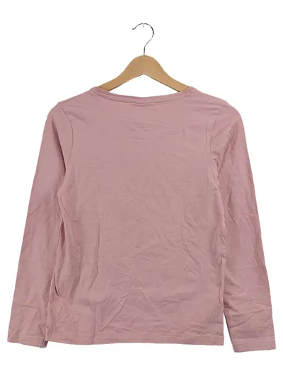 Famy Mädchen Langarmshirt Pullover Rosa Basic Gr. 158, 164 Baumwolle