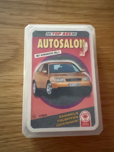 ASS Altenburger Top ASS Autosalon Quartett Kartenspiel Auto Trumpf