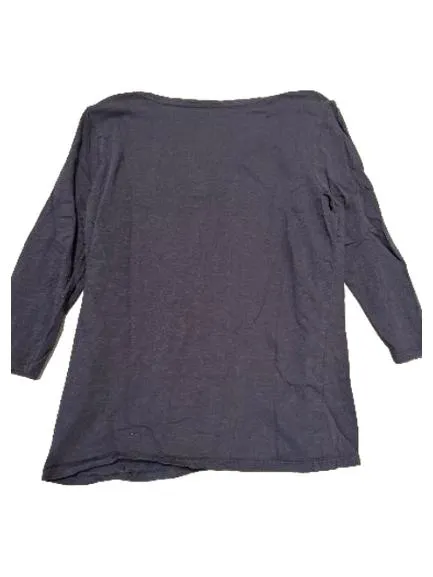 EDC by Esprit Damen Langarmshirt Gr. L Blau Bio-Baumwolle Basic 2