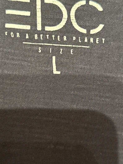 EDC by Esprit Damen Langarmshirt Gr. L Blau Bio-Baumwolle Basic 4