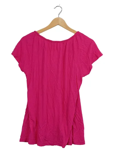 Boule Damen T-Shirt Shirt Gr. 38 M Pink Baumwolle Modal Basic Kurzarm