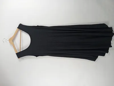 Gothicana Damen festliches Kleid Vokuhila Schwarz Gr. 40 L Modern