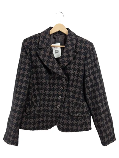 BASLER Damen Blazer Braun Kariert Gr. 38 M Klassisch Business