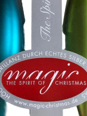 7Magic Christbaumschmuck Tropfen Glas 12cm Weihnachtsdeko Mehrfarbig Uni
