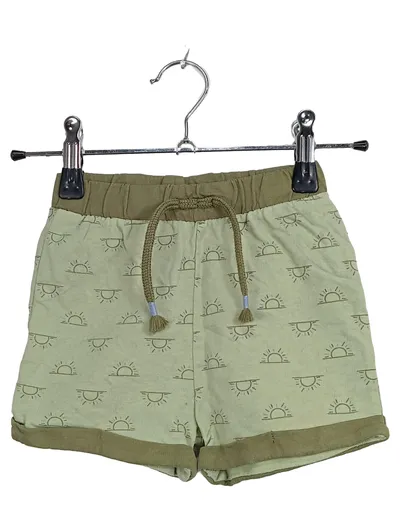 Identic Nature Kinder Shorts Hose Grün Sonnendruck Gr. 86 Baumwolle