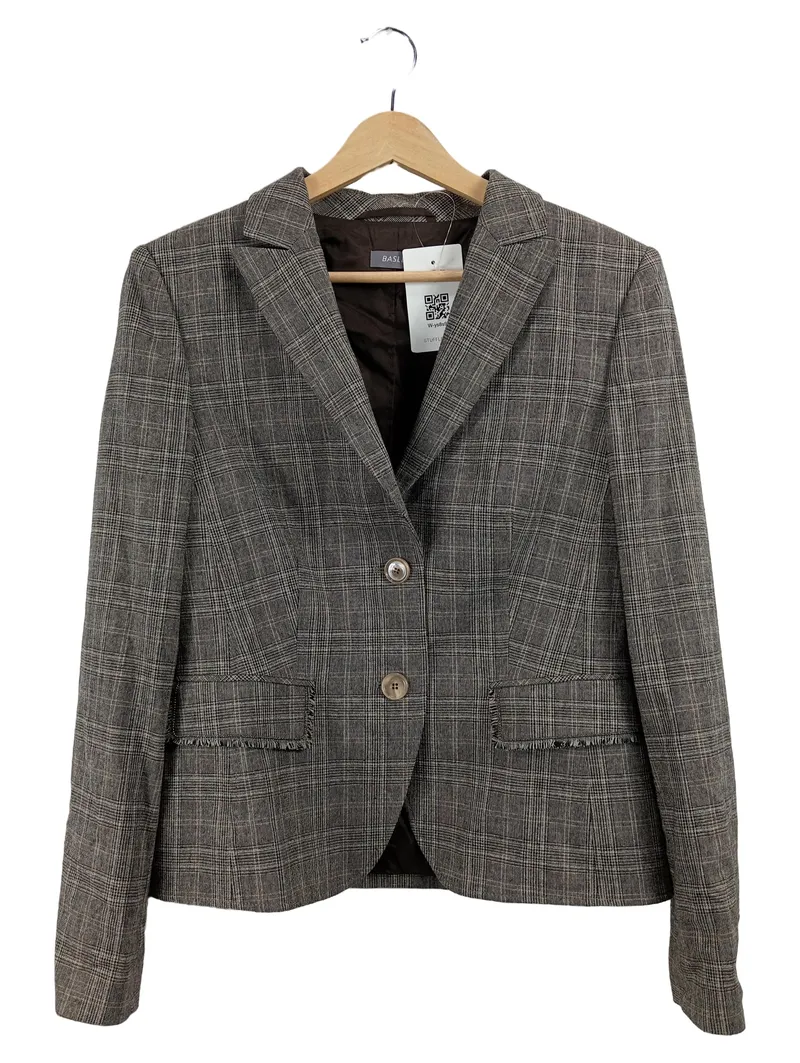 BASLER Damen Blazer Kariert Braun Gr. 38 M Business Klassisch 1