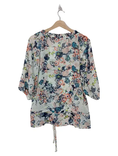 AUTHENTIC CLOTHING COMPANY Damen Bluse Gr. 40 Mehrfarbig Blumenmuster