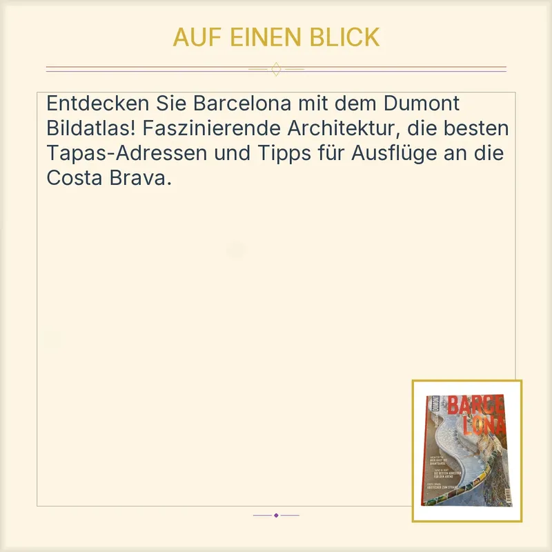 Dumont Bildatlas Barcelona Reiseführer Architektur Tapas Costa Brava Deutsch 2