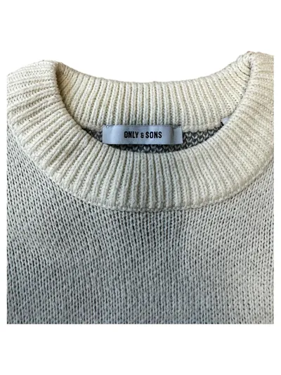 ONLY & SONS Herren Pullover Beige Gr. 38 NYC New York Casual