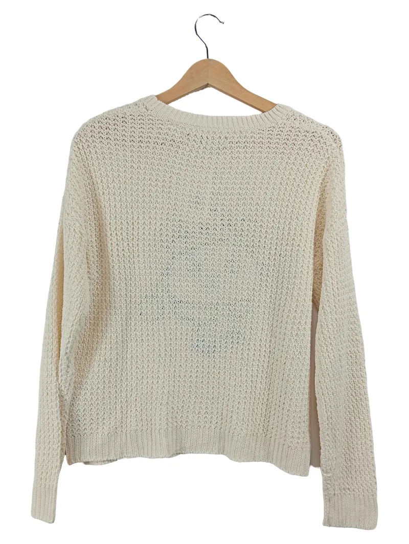 FB SISTER Damen Pullover Beige Gr. 38 M Bär Weihnachtspullover Strick 2