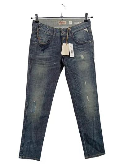Replay Ramilies Jeans Slim Fit Damen W26 Blau Baumwolle