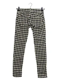 Dondup Damen Stoffhose Hahnentritt Muster Schwarz Weiß Gr. 38 W29 M 3