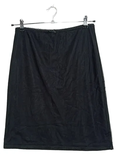 RC COLLECTION Unterrock Damen Schwarz Gr. L/42 Spitzenrand
