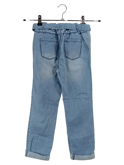 C&A Kinder Jeans Regular Fit Blau Gr. 125 Baumwolle Gürtel