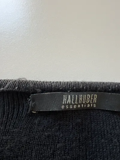 Hallhuber Strickjacke Damen Schwarz Gr. 36 S Basic Merino Wolle