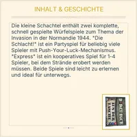 D-Day Dice Aus der Tasche Würfelspiel WFG Brettspiel 1-8 Spieler ab 10 Jahren 4