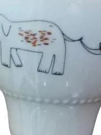 Thomas Porzellan Tasse Elefant Charmant Weiß 8 cm