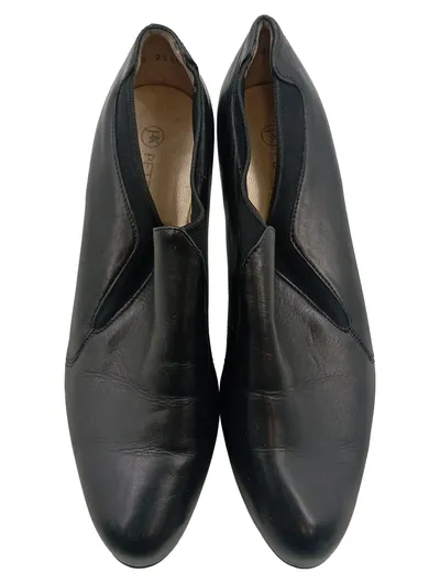 Peter Kaiser Damen Slipper Pumps Schwarz Leder Gr. 37 Absatz 7 cm Elegant