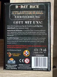 D-Day Dice Atlantikwall Gott mit uns! Mini-Erweiterung Würfelspiel Giant Roc 3