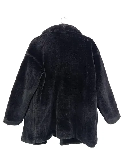 Monki Damen Felljacke Schwarz Gr. 38 M Casual