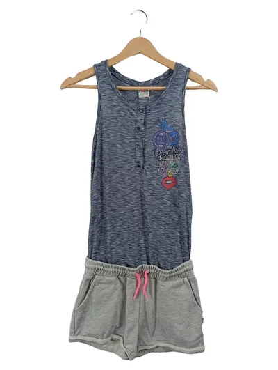 Vingino Twin Set Kinder Gr. 140 Blau Casual Top Shorts Meliert