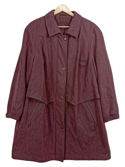 Sympatex Damen Übergangsmantel Gr. 48 Lila Outdoor Jacke Klassisch