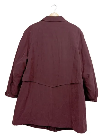 Sympatex Damen Übergangsmantel Gr. 48 Lila Outdoor Jacke Klassisch