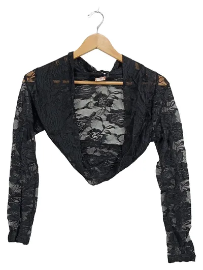 Dancing Days by Banned Damen Bolero Jacke Spitze Schwarz Gr. L