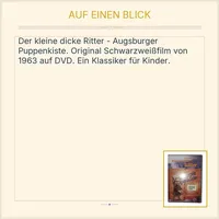 Augsburger Puppenkiste Der kleine dicke Ritter DVD Kinderfilm Schwarzweiß 1963 2