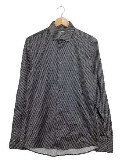 Stenströms Herren Freizeithemd Blau Geometrisch Gr. 52 XL Casual